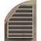 Ekena Millwork Quarter Round Top Right Functional, Pine Gable Vent w/ 1" x 4" Flat Trim Frame, 08"W x 28"H GVWQR08X2801SFUPI - alternate 4